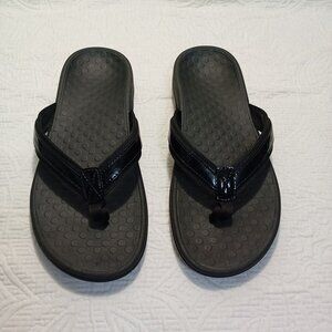 Vionic Womens Black Flip Flop Sandals With Comfort Soles Size 8
